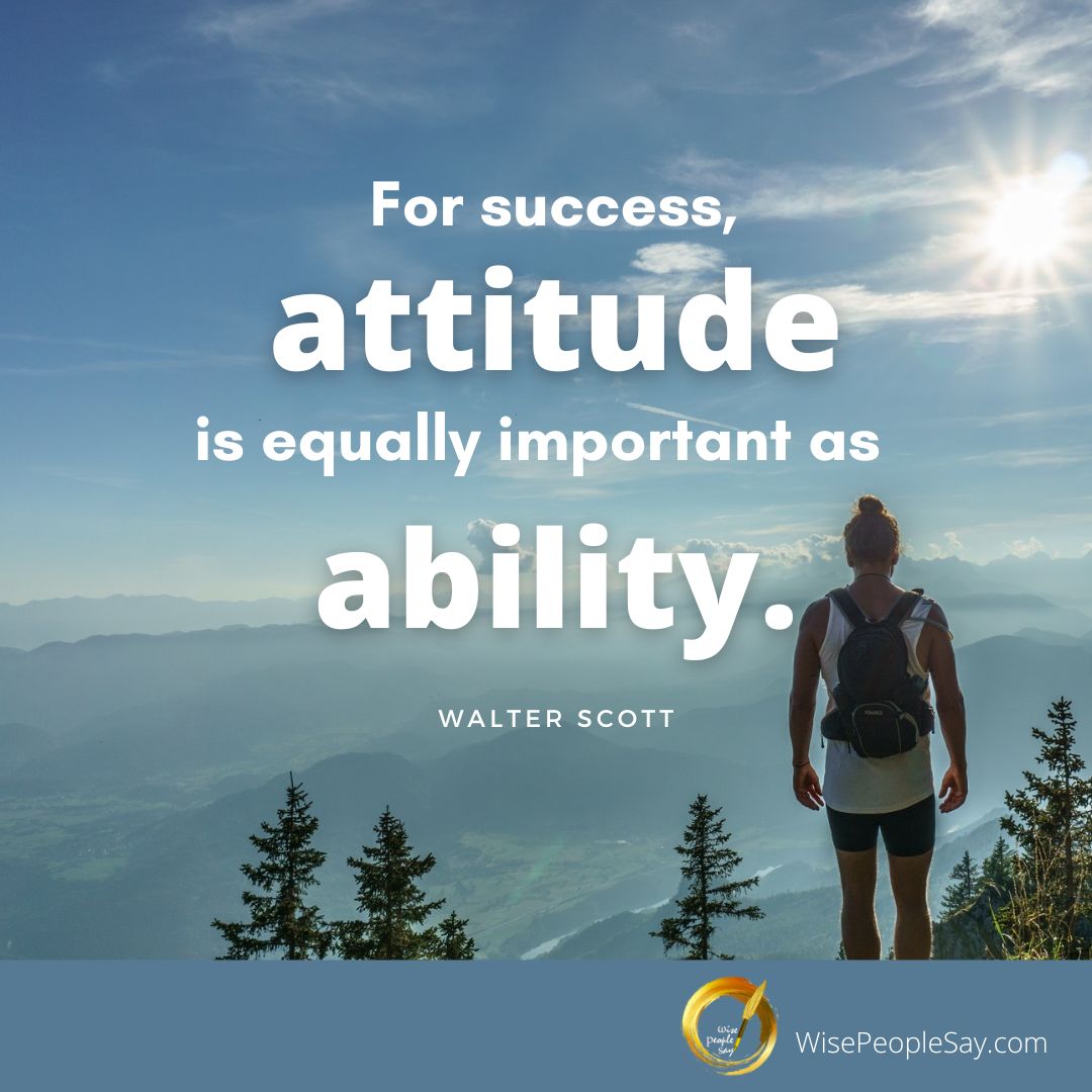 Attitude Is Equally Important as Ability