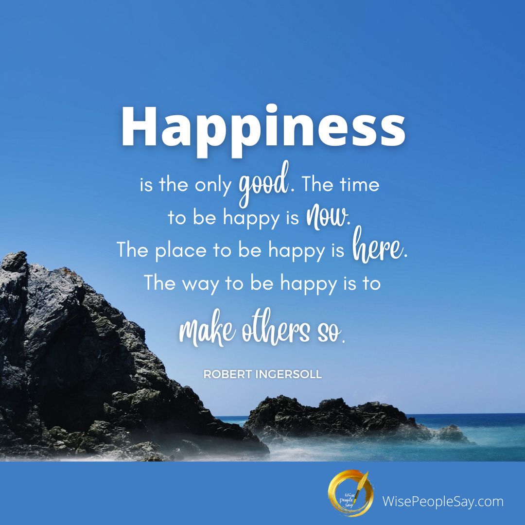 Happiness Is the Only Good