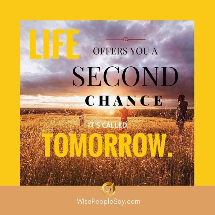 Life offers you a second chance_ree