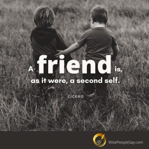 A Friend Is a Second Self