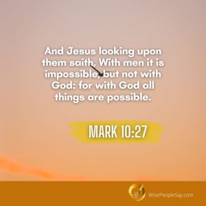 And Jesus Looking Upon Them Saith