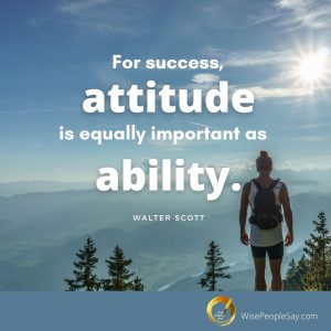 Attitude Is Equally Important as Ability