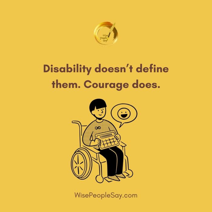 Courage Defines, Not Disability