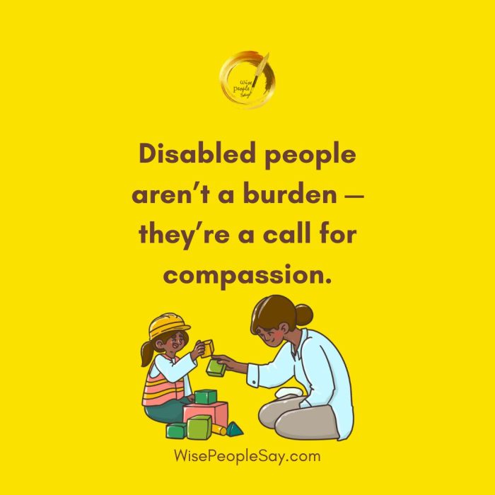Disabled People Aren’t A Burden