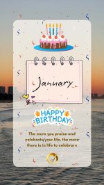 happy birthday January